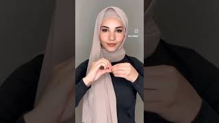 لفه حجاب سهله واناقه hijabstyle hijab abaya hijabfashion hijabtutorial modestfashion [upl. by Yellat]