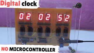 DIYdigital clock from digital logic without Microcontroller [upl. by Enoj]