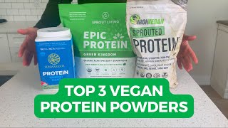 Top 3 Vegan Protein Powder Picks Watch Before You Buy [upl. by Nuawad971]