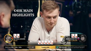 Triton Poker Series Montenegro 2024 Event 5 40K NLH 7 Handed MYSTERY BOUNTY Day 2  Part 8 [upl. by Yborian]