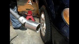 How to jack up a car with unibody frame and put it on 4 Jackstands Dodge Caravan [upl. by Wyler]