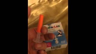 Baby mini enema or liquid suppository for constipation [upl. by Nollaf]