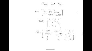 Determine the rotation matrix for a rotation of 45 degrees about the Y axis Followed by a rotation [upl. by Baptiste]