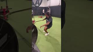 Frontal plane sled work during LCOD session for football shorts [upl. by Laina]