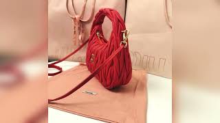 Miumiu Wander Hobo Bag 23CM Review [upl. by Ariajay]