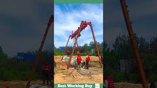 Best working day 999 Pipe laying process using a pipe jack [upl. by Locke988]