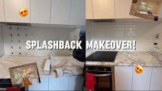 Diamond tiles Splashback makeover  chill tutorial [upl. by Lavicrep]