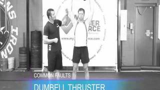 How to do a Dumbell Thruster  Weightlifting Exercise [upl. by Meerek]