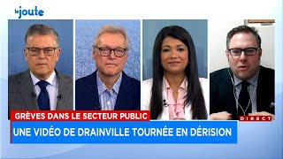 Grève des enseignants «Je vous aime beaucoup» dit Drainville nargué par des rires ironiques  La [upl. by Brine]