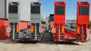 Special Lowbeds  Low loaders  Lowboys  Exporting Semi Trailers Worldwide [upl. by Najib]