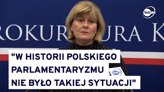 Do sejmu wpłynął wniosek prokuratury o doprowadzenie Ziobry przed komisję ds Pegasusa TVN24 [upl. by Sproul]