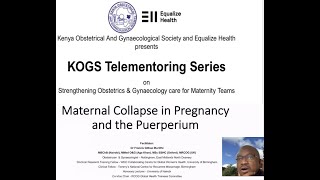 MATERNAL COLLAPSE IN PREGNANCY AND THE PUERPERIUM BY DR FRANCIS GITHAE MURIITHI [upl. by Aihsemat]