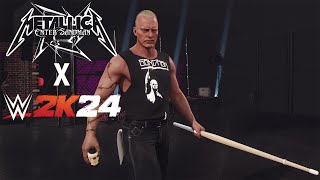 WWE 2K24 The Sandman Entrance WITH Metallica Enter Sandman Theme Song [upl. by Murage]