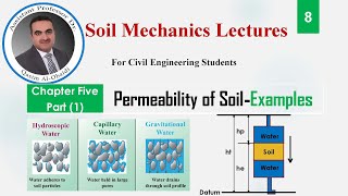 ميكانيك التربه 8 نفاذية التربة 2 Soil Permeability [upl. by Aelber]