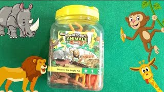 Unboxing Wild safari Zoo Animal toys Animal sounds and names for kidsBox full of Animal toys [upl. by Noyk]