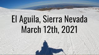 Skiing El Aguila Sierra Nevada March 12 2021  GoPro Hero 9 Max Lens Mode [upl. by Dobbins]