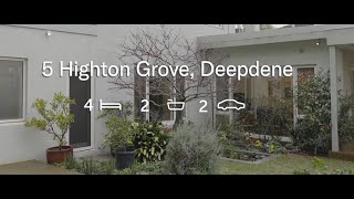 Property Video  5 Highton Grove Deepdene [upl. by Jacintha]