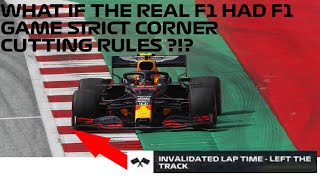 WHO WOULD HAVE BEEN ON POLE with F1 2020 game STRICT CORNER CUTTING RULE at AUSTRIA [upl. by Viglione]