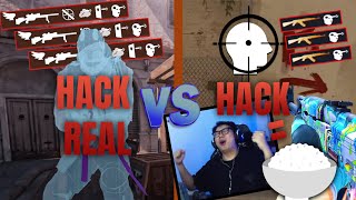 HACK BẰNG CƠM VS HACK REAL [upl. by Annahoj]