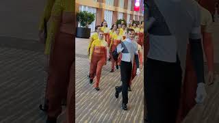 Rockford Rams Marching Band walk from performance BOA Grand Nationals 2024 [upl. by Atilahs]