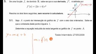 Derivadas  Recta Tangente  Matemática 12º Ano [upl. by Mariska]