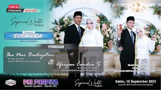 🔴Live Wedding Ika amp Candra  EVITA Nada  Segaris Waktu Pictures  BJM HD [upl. by Pastelki]