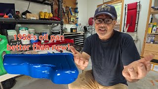 1952 Chevy 12 Ton Truck Oil Pan and Gasket Installation 235 Engine  Episode 6 [upl. by Sofer]