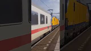 NS vectron en IC Berlijn komt door Station Deventer Colmschate Richting Berlin ostbahnhof [upl. by Hsetim]