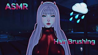 Zero Two Hair Brushing amp Rain Sounds 🌧️  Relaxing VRChat ASMR [upl. by Dougald36]