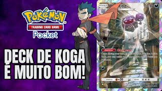 POKEMON TCG POCKET OLHA A QUALIDADE DO DECK DE KOGA COM WEEZING E ARBOK [upl. by Anavlis80]