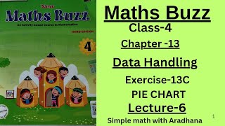 NEW MATHS BUZZ  CLASS 4  CHAPTER 13  DATA HANDLING  EXERCISE 13C  PIE CHART  CIRCLE CHART [upl. by Aihsena]