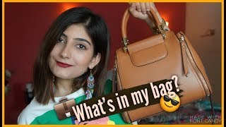 WHATS IN MY BAG  Anushae Says [upl. by Nandor551]