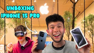 Unboxing Nuovo iPhone 15 pro  ASMR ITA [upl. by Lonergan]