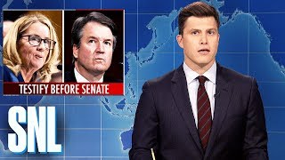 Weekend Update Brett Kavanaugh and Dr Ford Testify  SNL [upl. by Terej876]