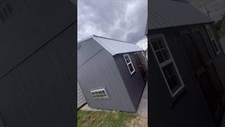 Electrical Package 10x20 Side Lofted Barn Portable building Shed Shak tour reels smallbusiness [upl. by Rehpotsyrhc]