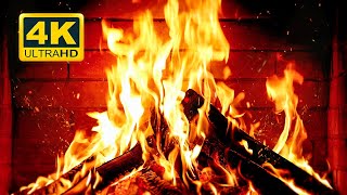 🔥 Cozy Fireplace 4K 12 HOURS Fireplace with Crackling Fire Sounds Crackling Fireplace 4K [upl. by Razaele]