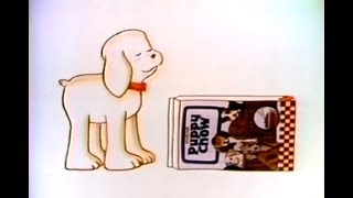 Animated Puppy Chow Commercial 1977 [upl. by Pallua347]