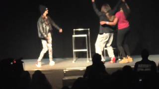 Kat Graham dances on stage  Bloody Night Con  31052015 [upl. by Yaj]