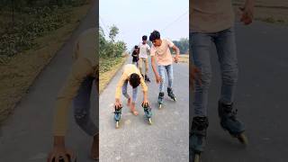 Attemptingthe Roller Skating ChallengeCan I NailThese Tricks😅skating talentrollerskatingshorts [upl. by Rosenstein627]