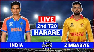 India vs Zimbabwe 2nd T20 Live  IND vs ZIM 2nd T20 Live Scores amp Commentary [upl. by Blackwell]