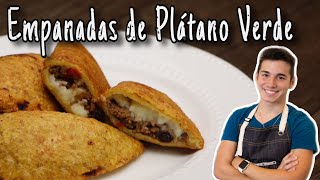 Empanadas De Plátano Verde  Cocina recetas comida Cubana  receta Tostones rellenos  Cuban recipes [upl. by Hachman]