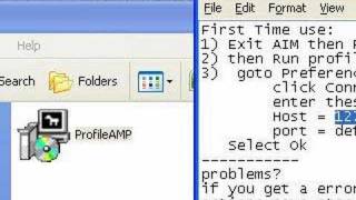 Tutorial Display Songs playing in WINAMP in your AIM profil [upl. by Nerehs]