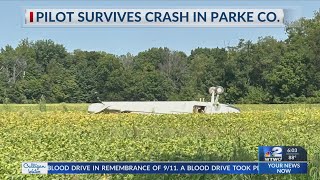 Pilot survives after Parke County plane crash Wednesday [upl. by Kussell]