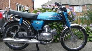 Suzuki A100 M 2 stroke Motor bike 1979 [upl. by Ahsimac718]