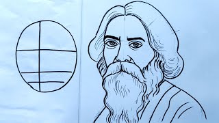 how to draw rabindranath tagore [upl. by Stacia]