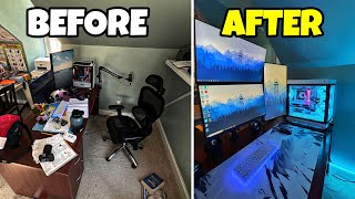 TRANSFORMING MY YOUNGER BROTHERS SETUP INTO HIS DREAM GAMING SETUP [upl. by Loferski596]