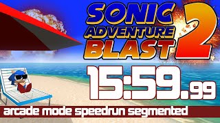 Sonic Adventure Blast 2  Arcade Mode Speedrun in 155999 IGT Segmented [upl. by Shoshanna791]