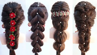 6 different ponytail hairstyle for wedding gown dress [upl. by Leinadnhoj]