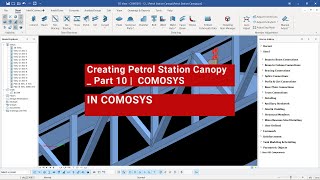 Creating Petrol Station Canopy  Part 10  COMOSYS [upl. by Olwena]