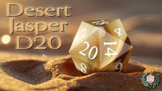 Hand Cutting a Stone D20 from Earthy Desert Jasper [upl. by Ayila675]